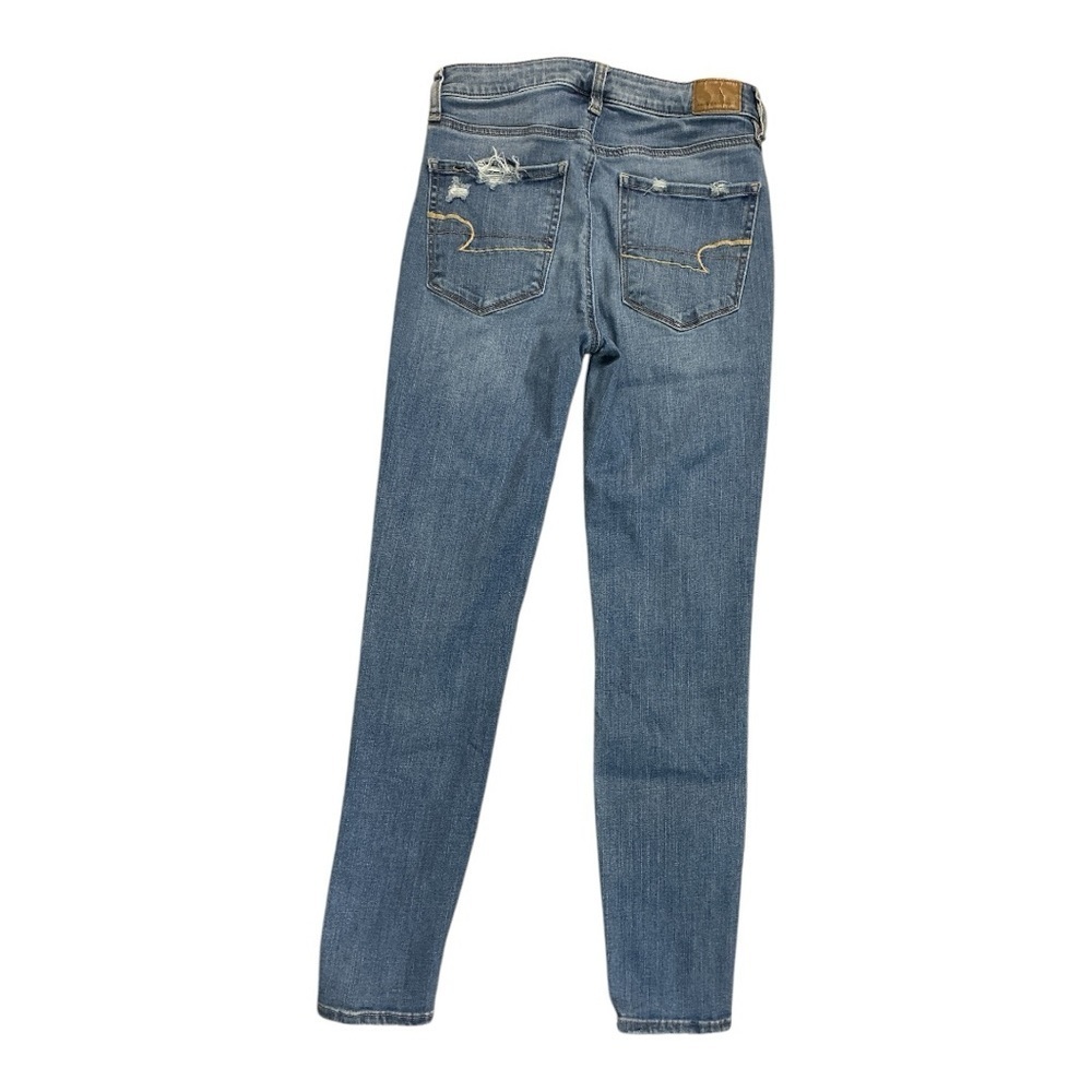 American Eagle Outfitters Blue Skinny Distressed Denim - Picture 2 of 5